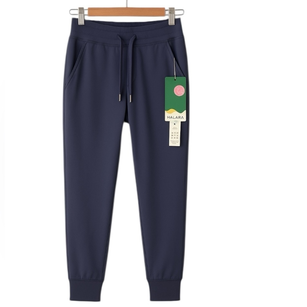 HALARA - NWT Play It My Way Ribbed Track Pants Blue Sz M
